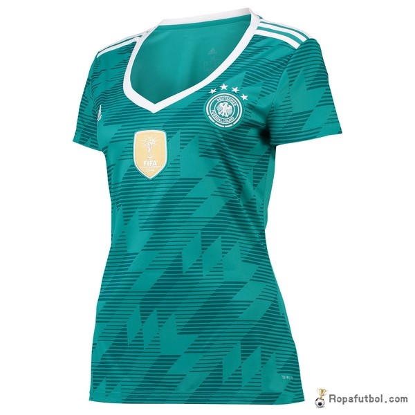 Camiseta Alemania Replica Segunda Ropa Mujer 2018 Verde